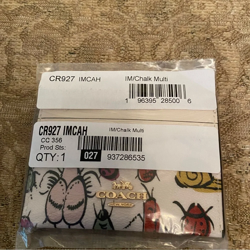 Coach Insert/Creature Theme Card Wallet NEW